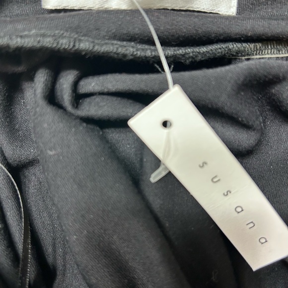 Susana Monaco Black and Halter Midi Sundress SZ L - Picture 5 of 6